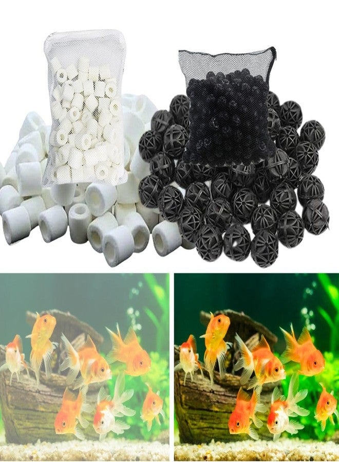 VAYINATO® Ceramic Ring 500gm + Bio Balls 50 Nos - Good Bacteria Filter Media for Aquarium Fish Tank Filter System - Canister Filter - Top Filter - Power Filter by Petzlifeworld - Image 2